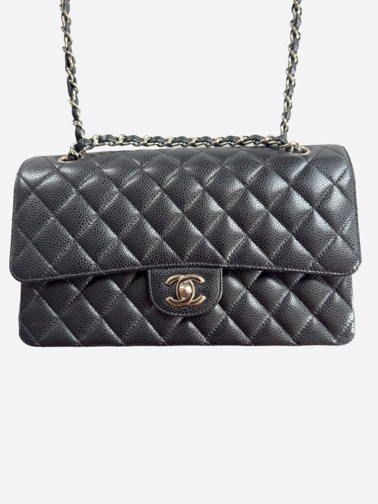 Chanel Black Caviar Quilted Medium Flap Bag