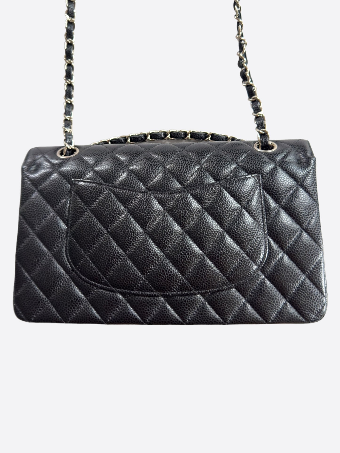 Chanel Black Caviar Quilted Medium Flap Bag