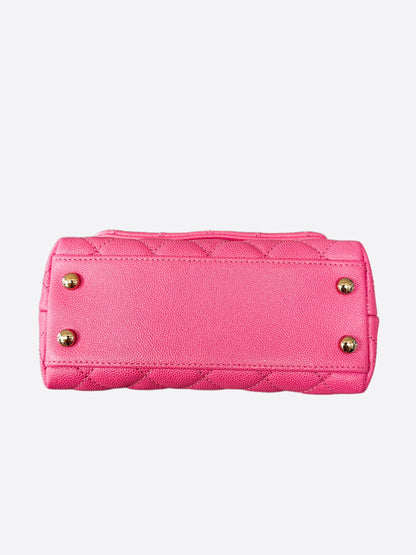 Chanel Pink Caviar & Lizard Mini Handle Bag