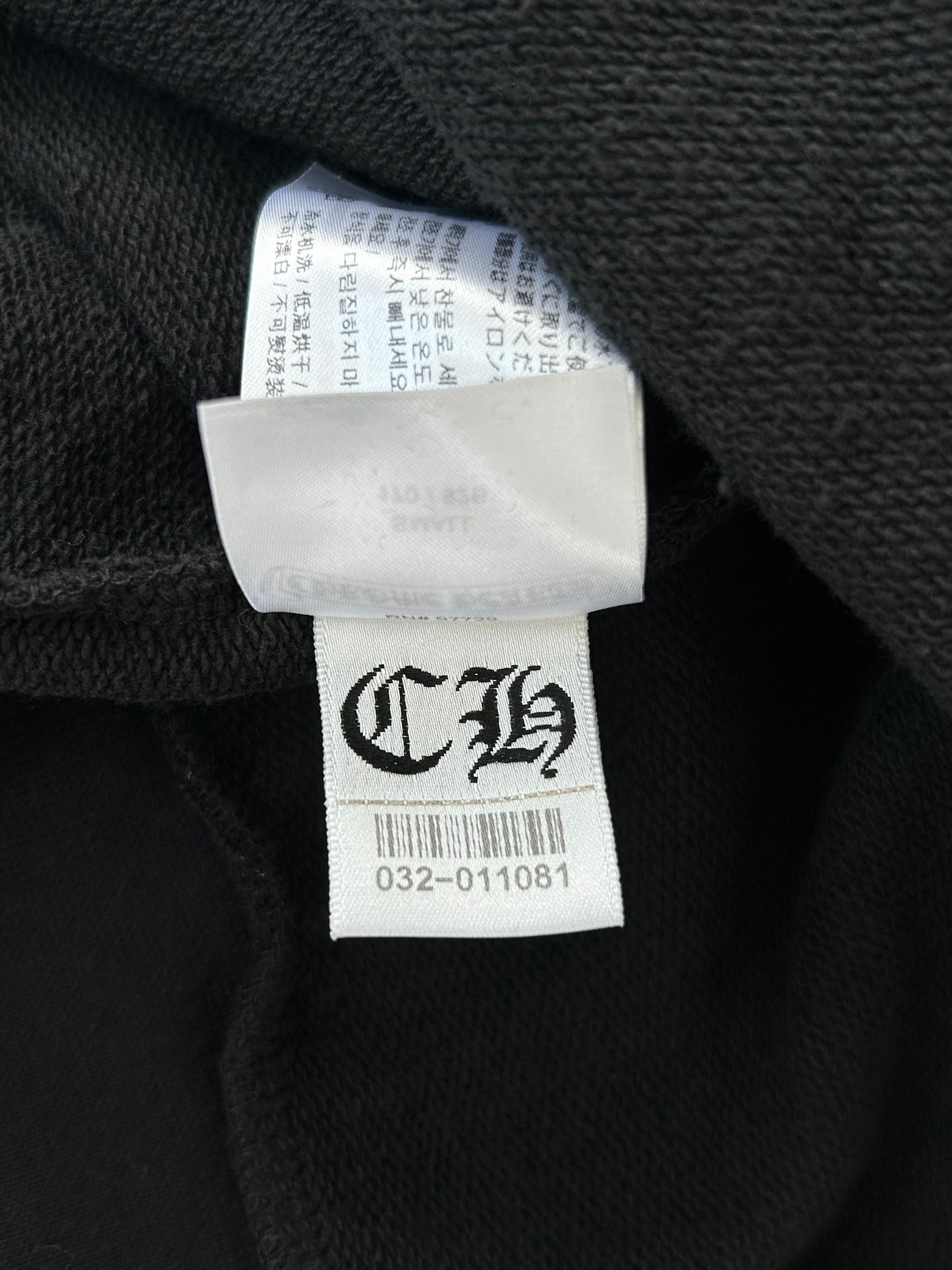 Chrome Hearts Black & White Cross Jacquard Horseshoe Logo Hoodie