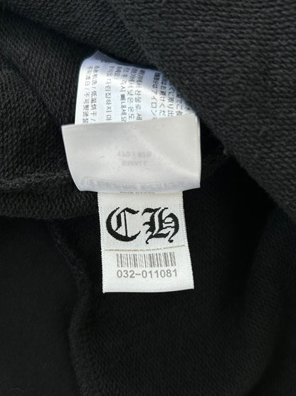 Chrome Hearts Black & White Cross Jacquard Horseshoe Logo Hoodie