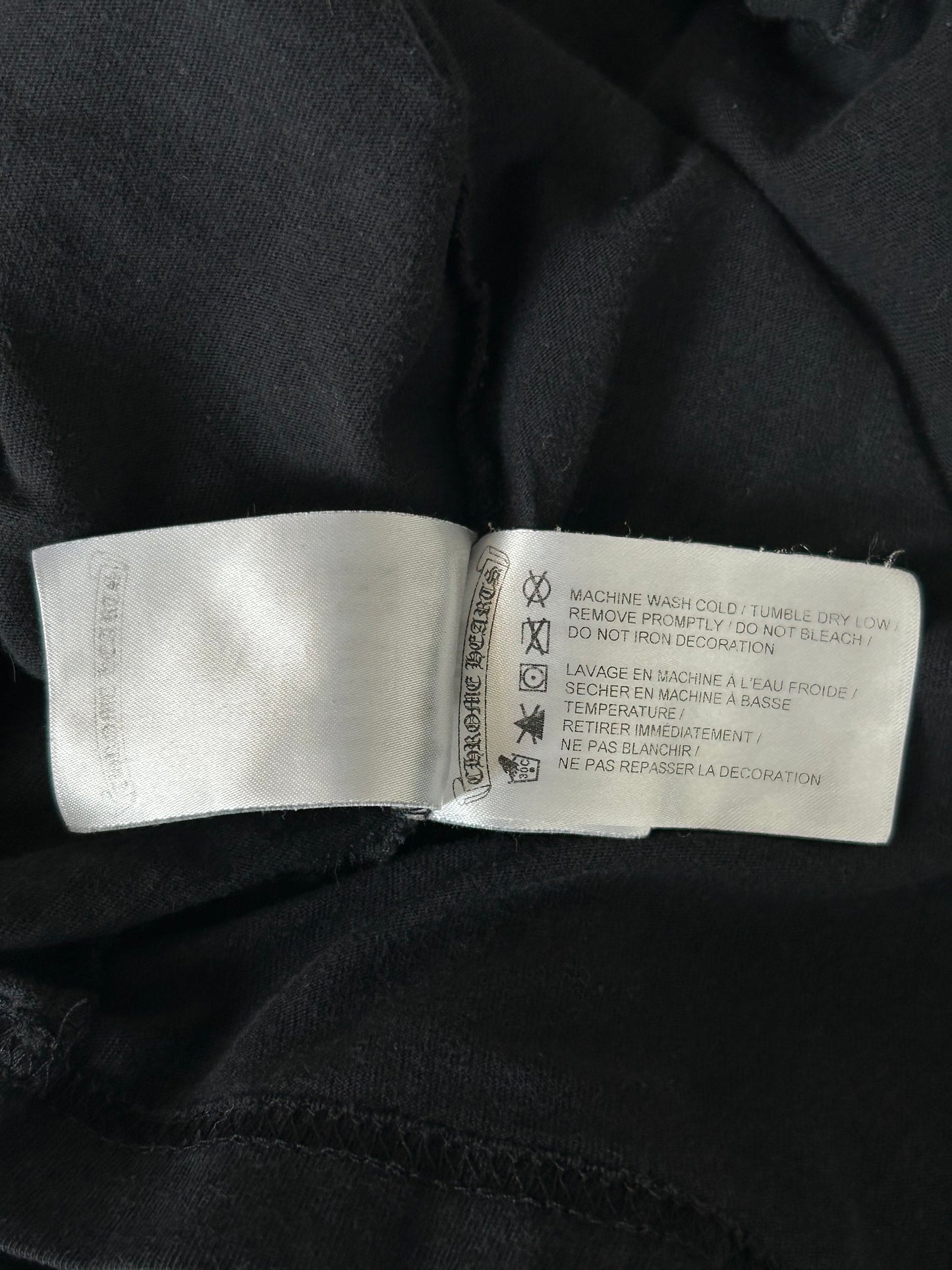 Chrome Hearts Black Racing Stripes T-Shirt