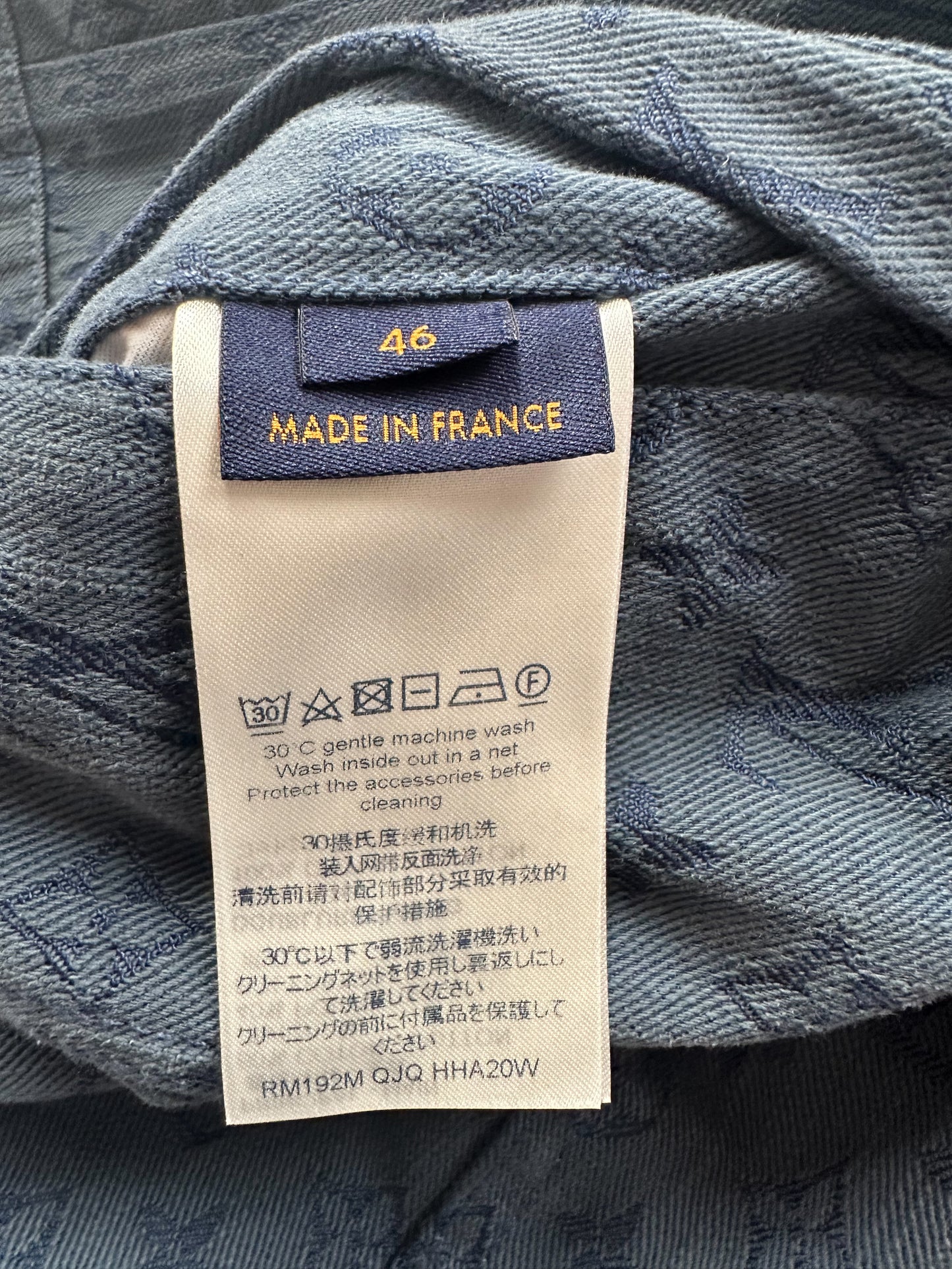 Louis Vuitton Blue Monogram Denim Jacket