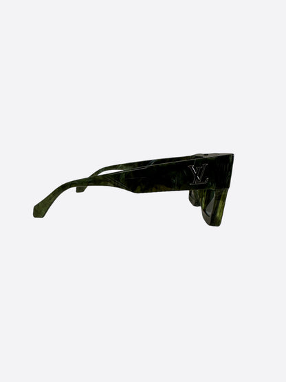 Louis Vuitton Green Marble Cyclone Sunglasses