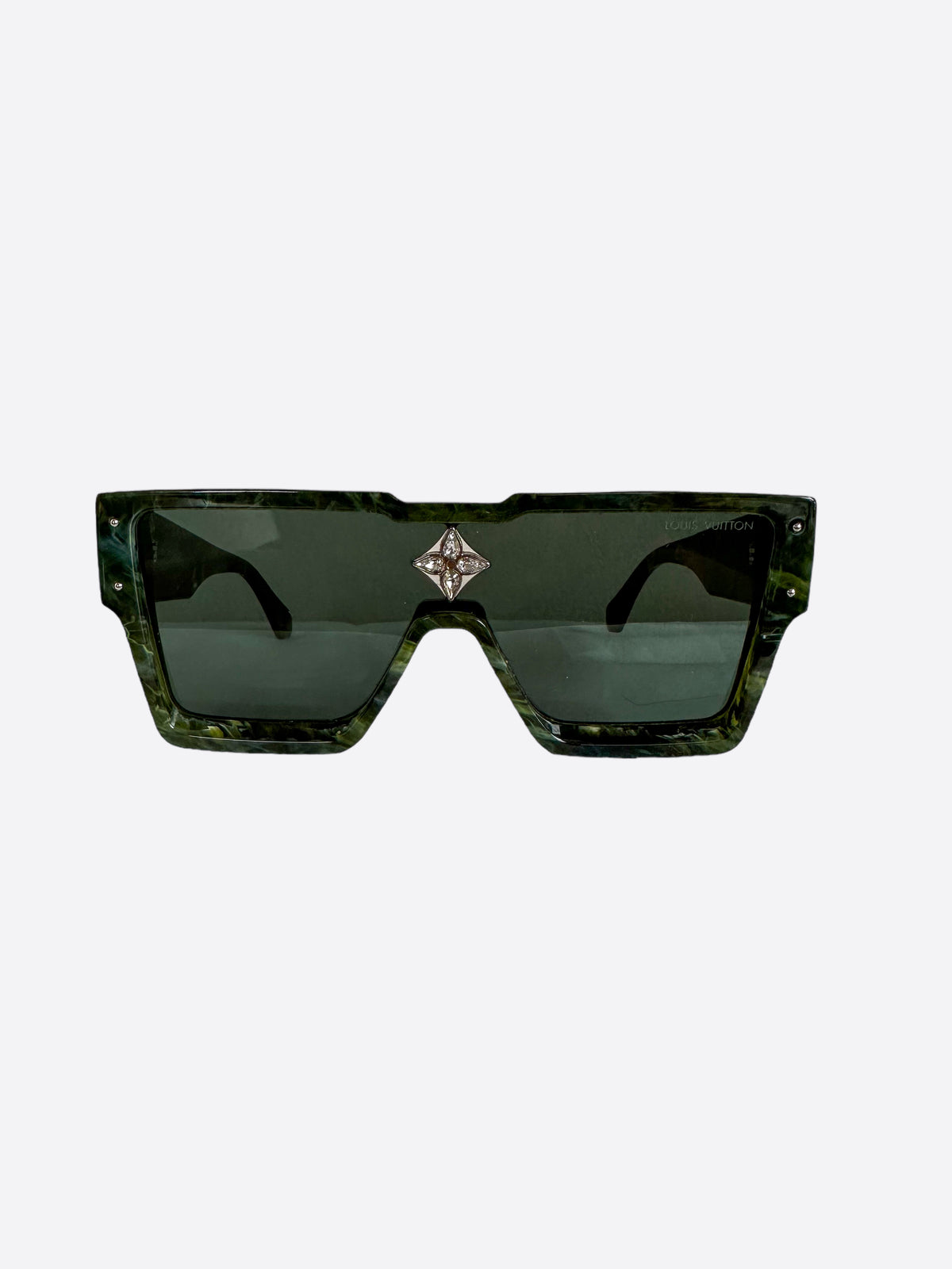 Louis Vuitton Green Marble Cyclone Sunglasses – Savonches display picture 3