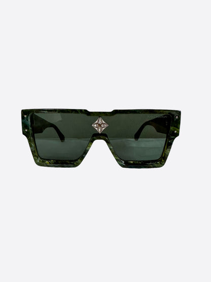 Louis Vuitton Green Marble Cyclone Sunglasses