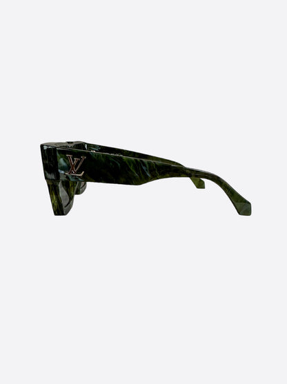 Louis Vuitton Green Marble Cyclone Sunglasses