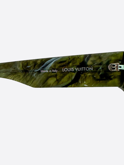 Louis Vuitton Green Marble Cyclone Sunglasses