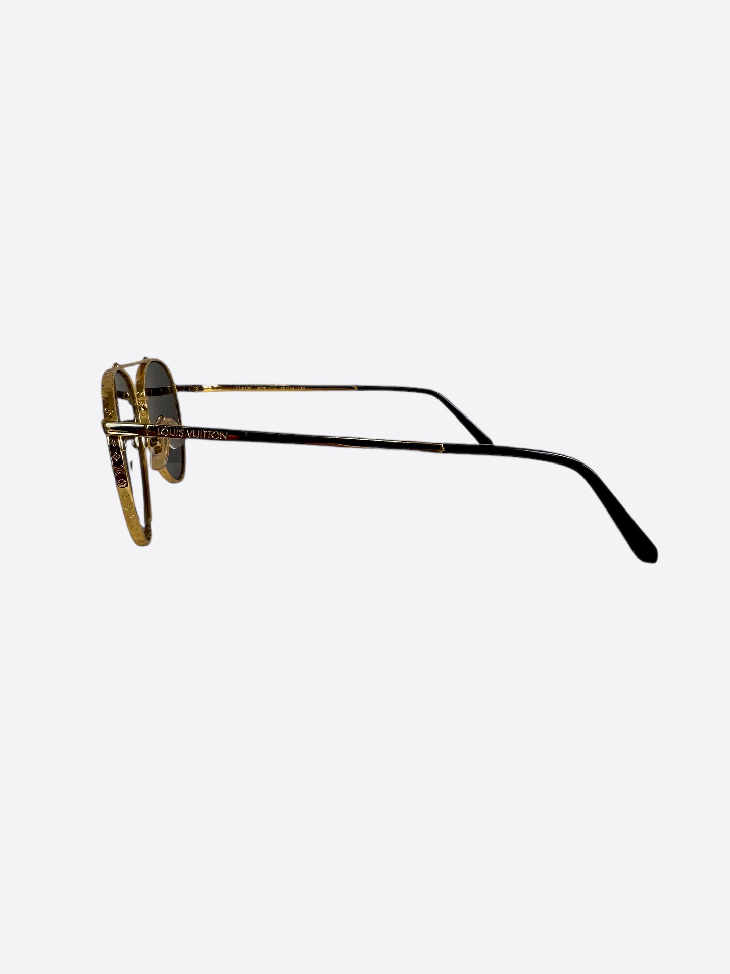 Louis Vuitton NBA Gold Monogram Pilot Sunglasses