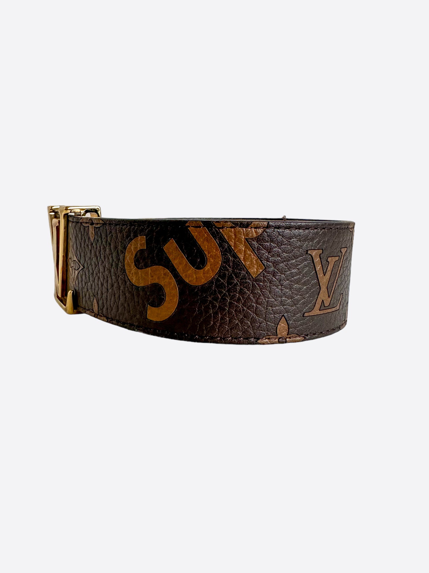 Louis Vuitton Supreme Brown Monogram Belt