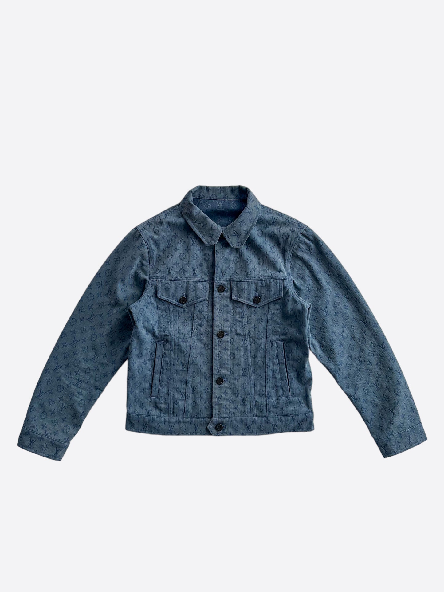 Louis Vuitton Blue Monogram Denim Jacket