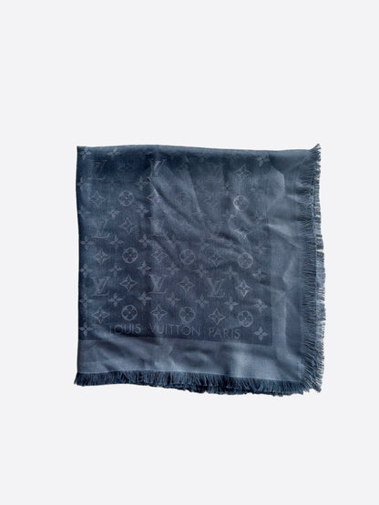 Louis Vuitton Navy Monogram Blanket Shawl