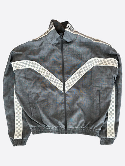 Louis Vuitton Grey & White Damier Track Jacket