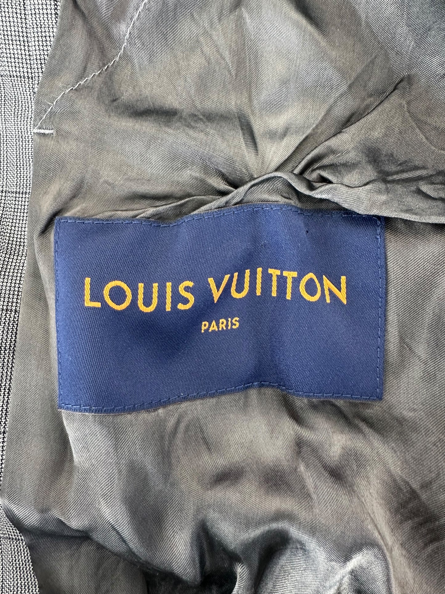 Louis Vuitton Grey & White Damier Track Jacket