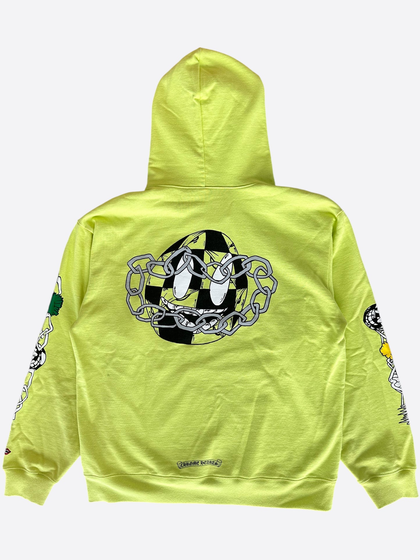 Chrome Hearts Matty Boy Lime Green Chainlink Hoodie