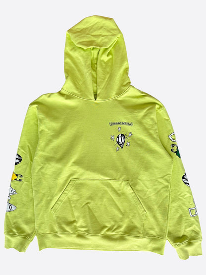 Chrome Hearts Matty Boy Lime Green Chainlink Hoodie