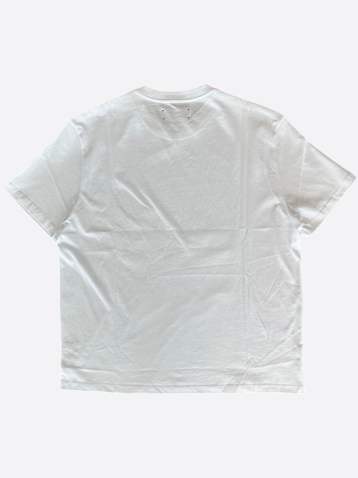 Amiri White Mini MA Logo Embroidered T-Shirt