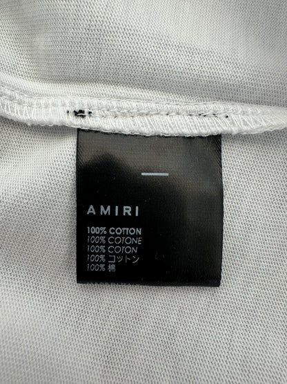 Amiri White Mini MA Logo Embroidered T-Shirt