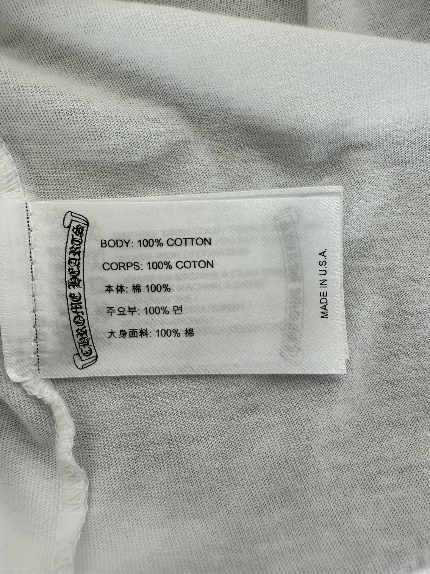 Chrome Hearts White & Yellow Made In Hollywood Longsleeve T-Shirt