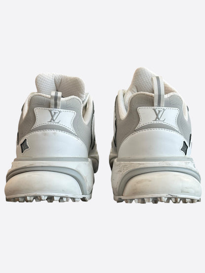 Louis Vuitton White & Grey Tatic Sneakers