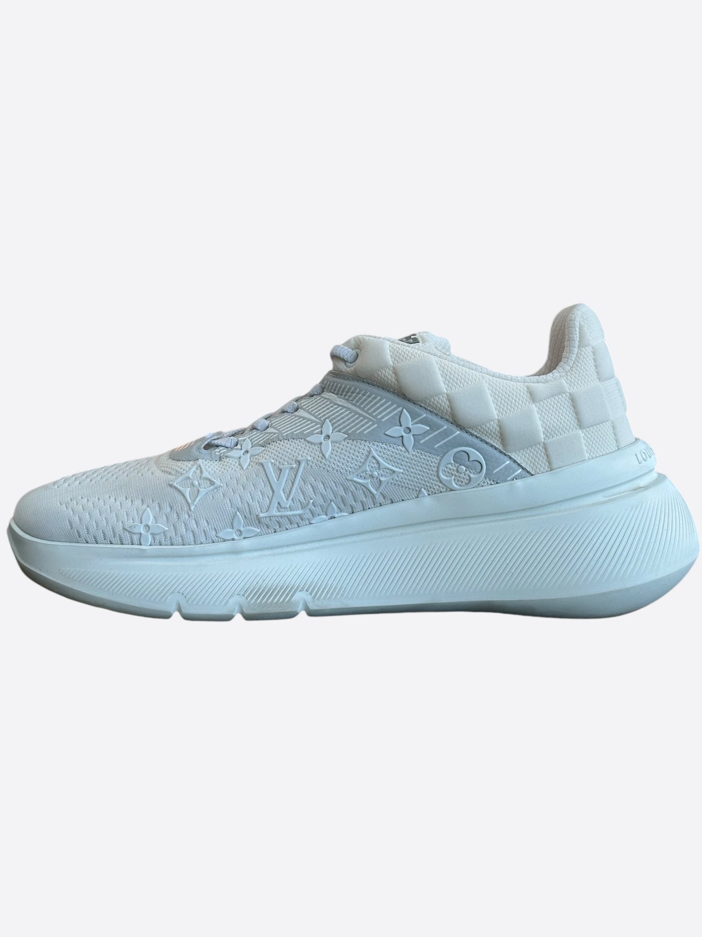 Louis Vuitton White Monogram Show Up Sneaker