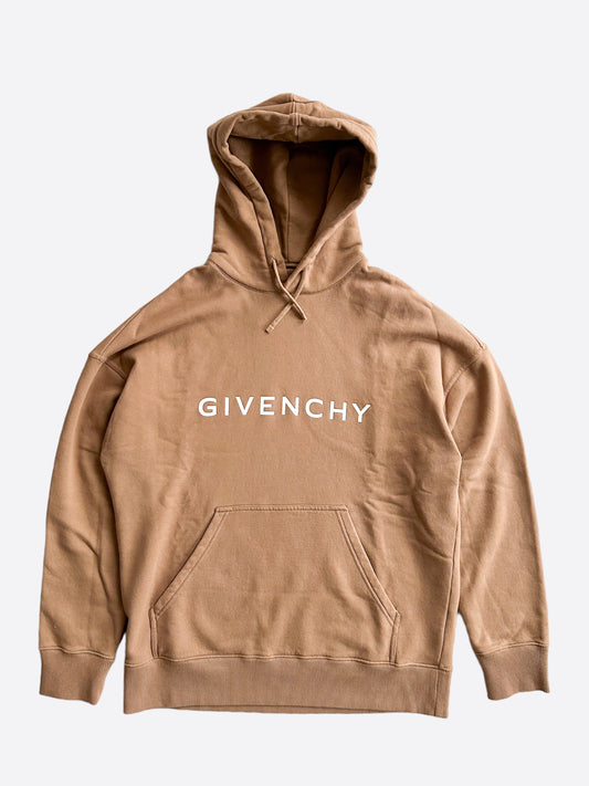 Givenchy Brown & White Logo Hoodie