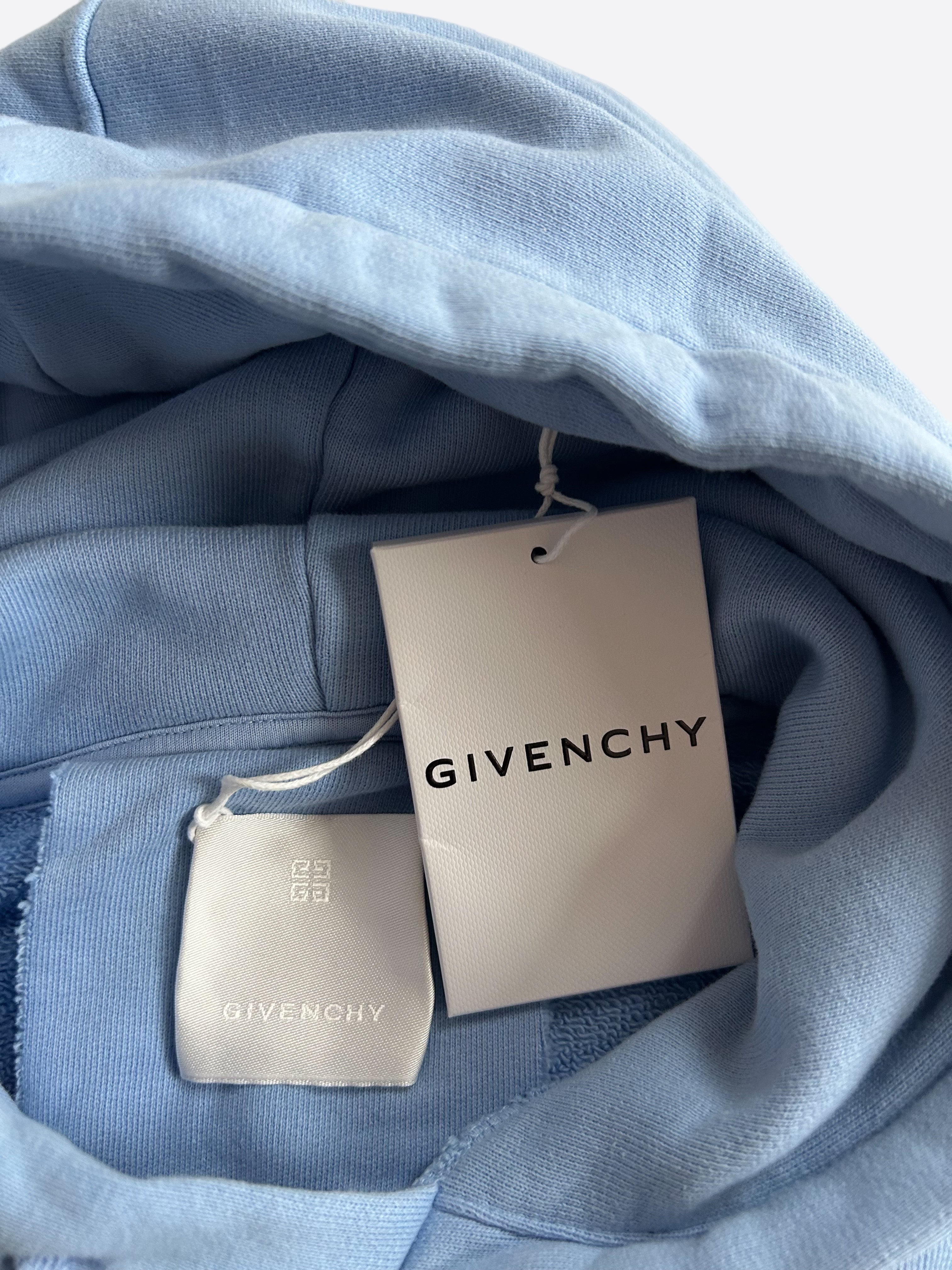 Light blue givenchy on sale hoodie