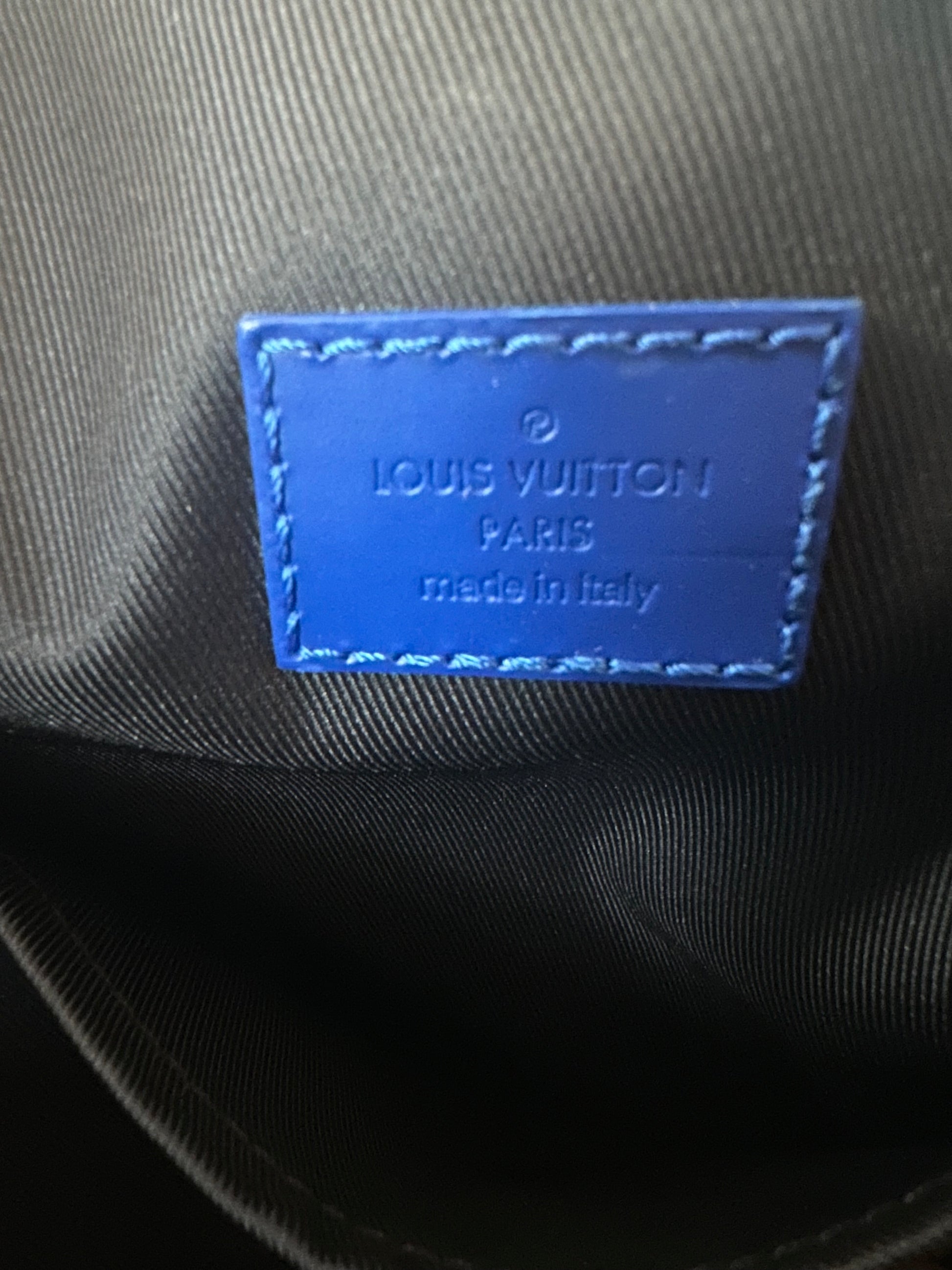 Louis Vuitton Randonnee Backpack Limited Edition Monogram Bandana Leather PM  Blue 22605023