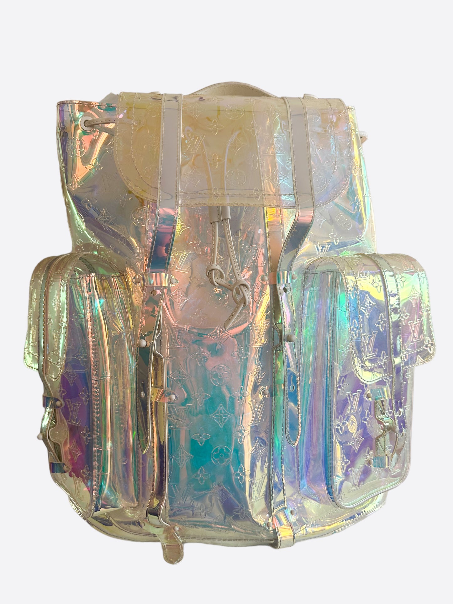 louis vuitton backpack prism Christopher Limited Edition Monogram PVC GM Clear 8070656 Louis Vuitton x Virgil Abloh