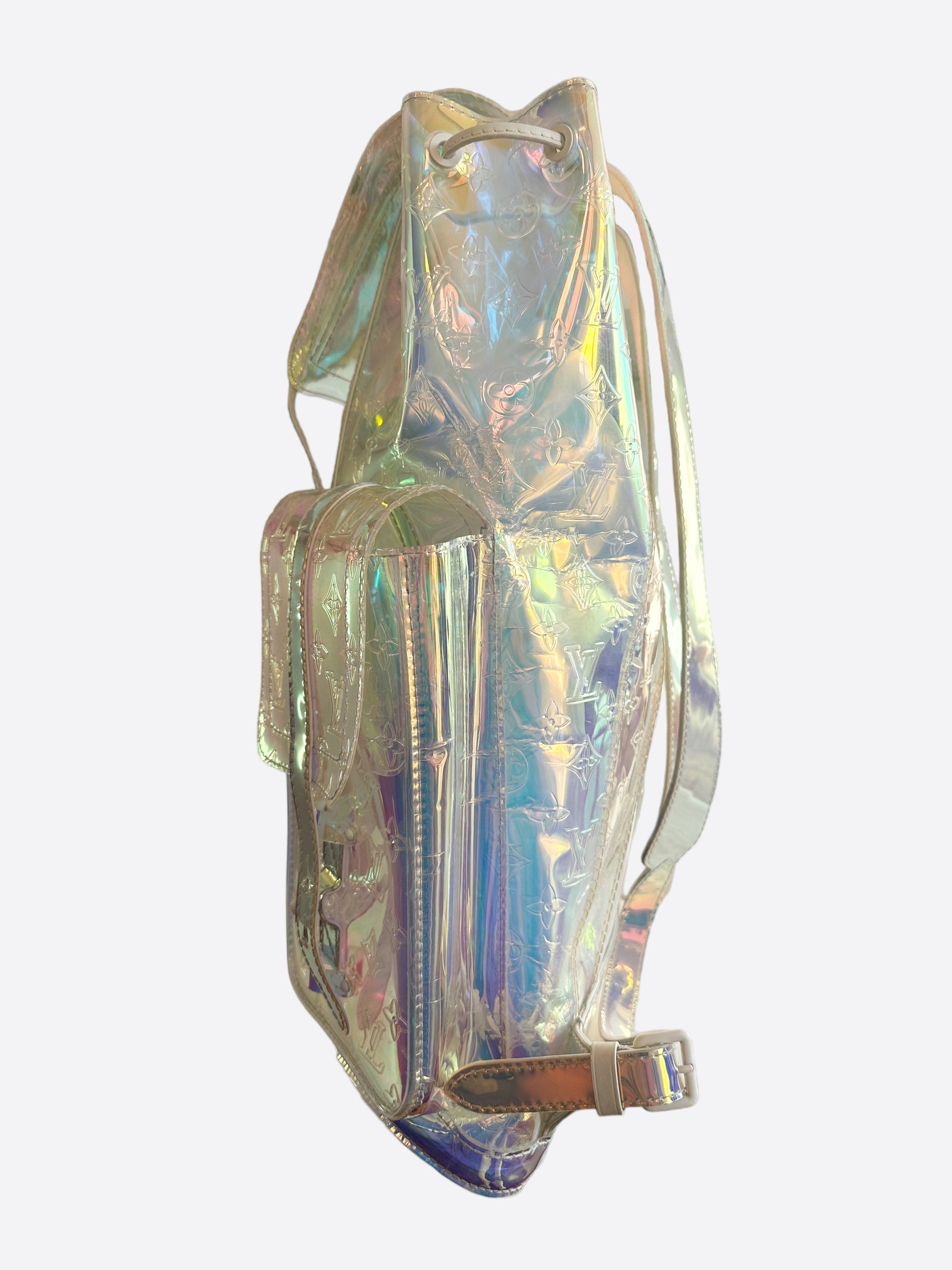 holographic louis vuitton backpack Christopher GM Monogram Prism Discovery Backpack MM Monogram Eclipse