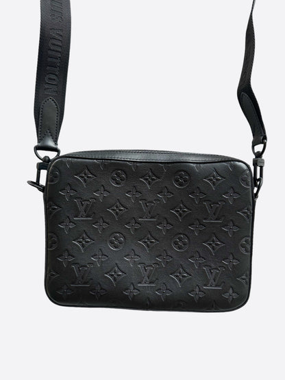 Louis Vuitton Black Shadow Monogram Duo Messenger