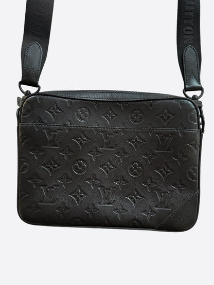 Louis Vuitton Black Shadow Monogram Duo Messenger