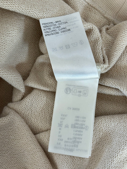 Louis Vuitton Beige & White Articles De Voyage Quarter Zip Sweater