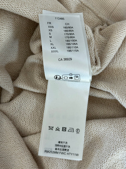 Louis Vuitton Beige & White Articles De Voyage Quarter Zip Sweater