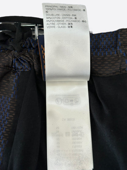Louis Vuitton Black & Blue Damier Track Pants
