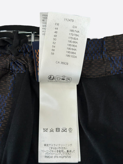 Louis Vuitton Black & Blue Damier Track Pants