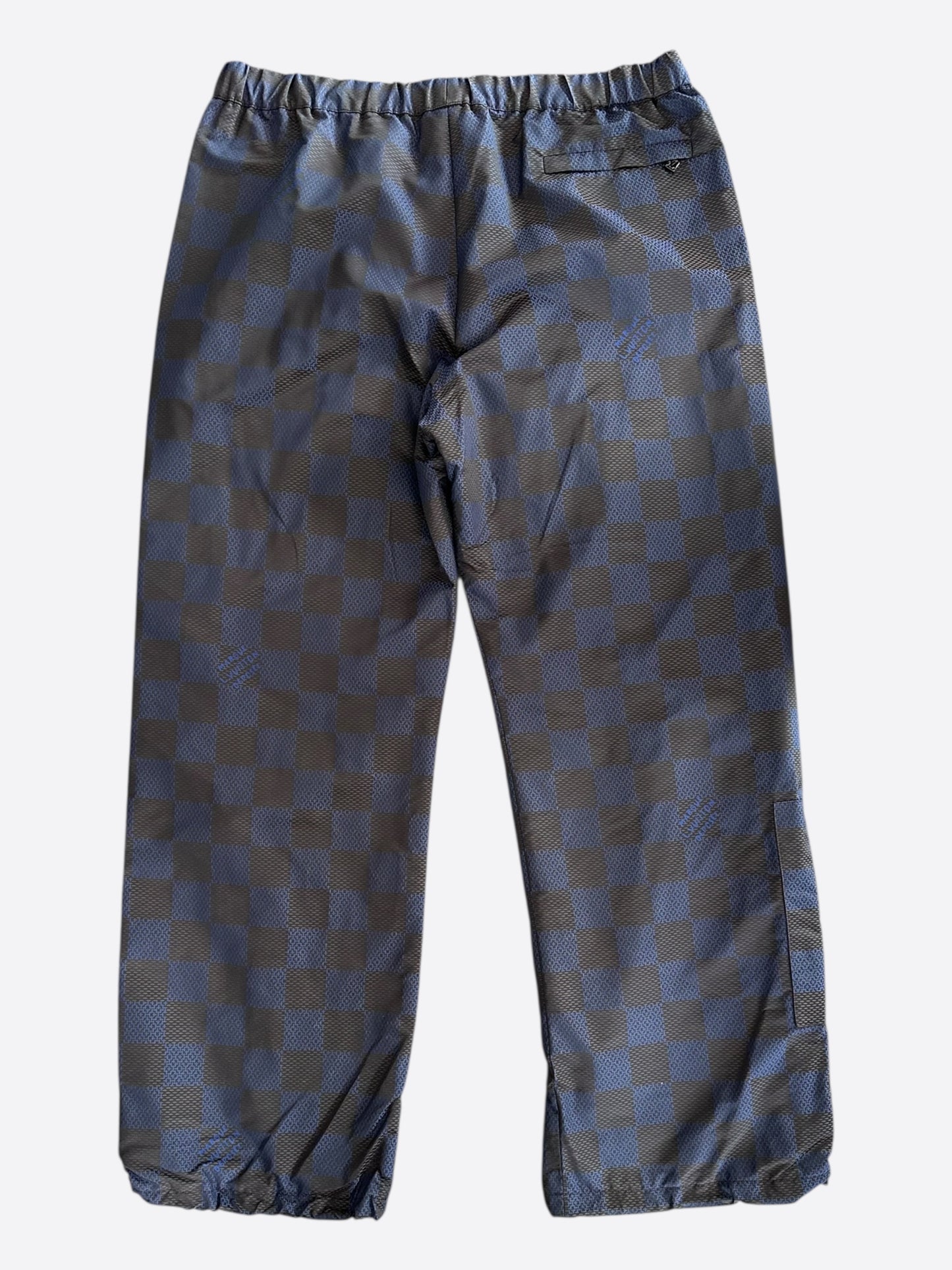 Louis Vuitton Black & Blue Damier Track Pants
