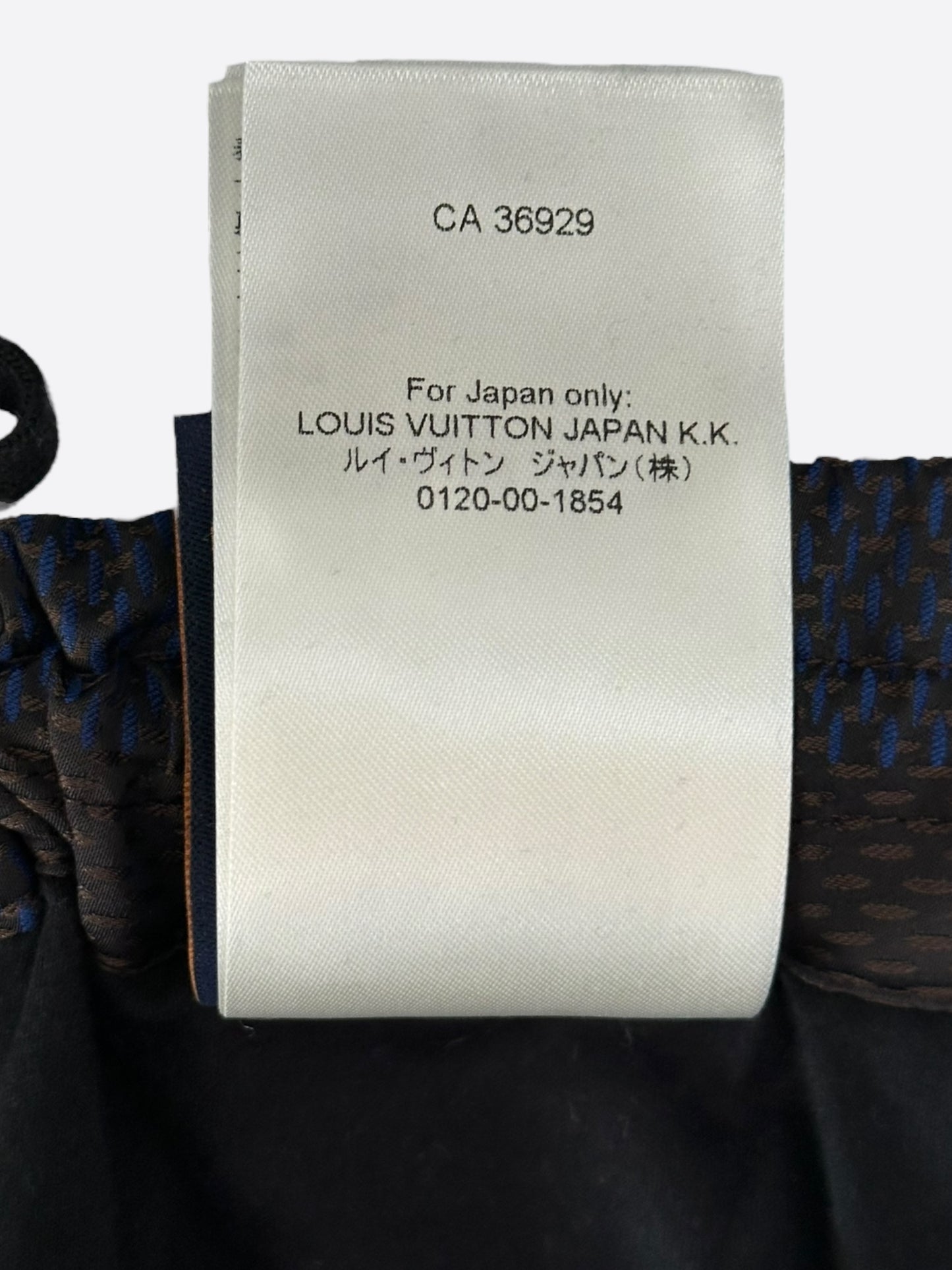 Louis Vuitton Black & Blue Damier Track Pants