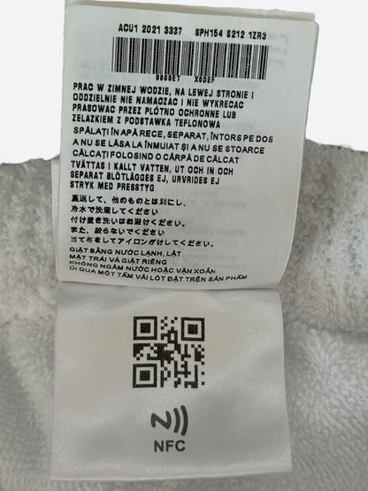 Prada White & Black Logo Towel Shorts