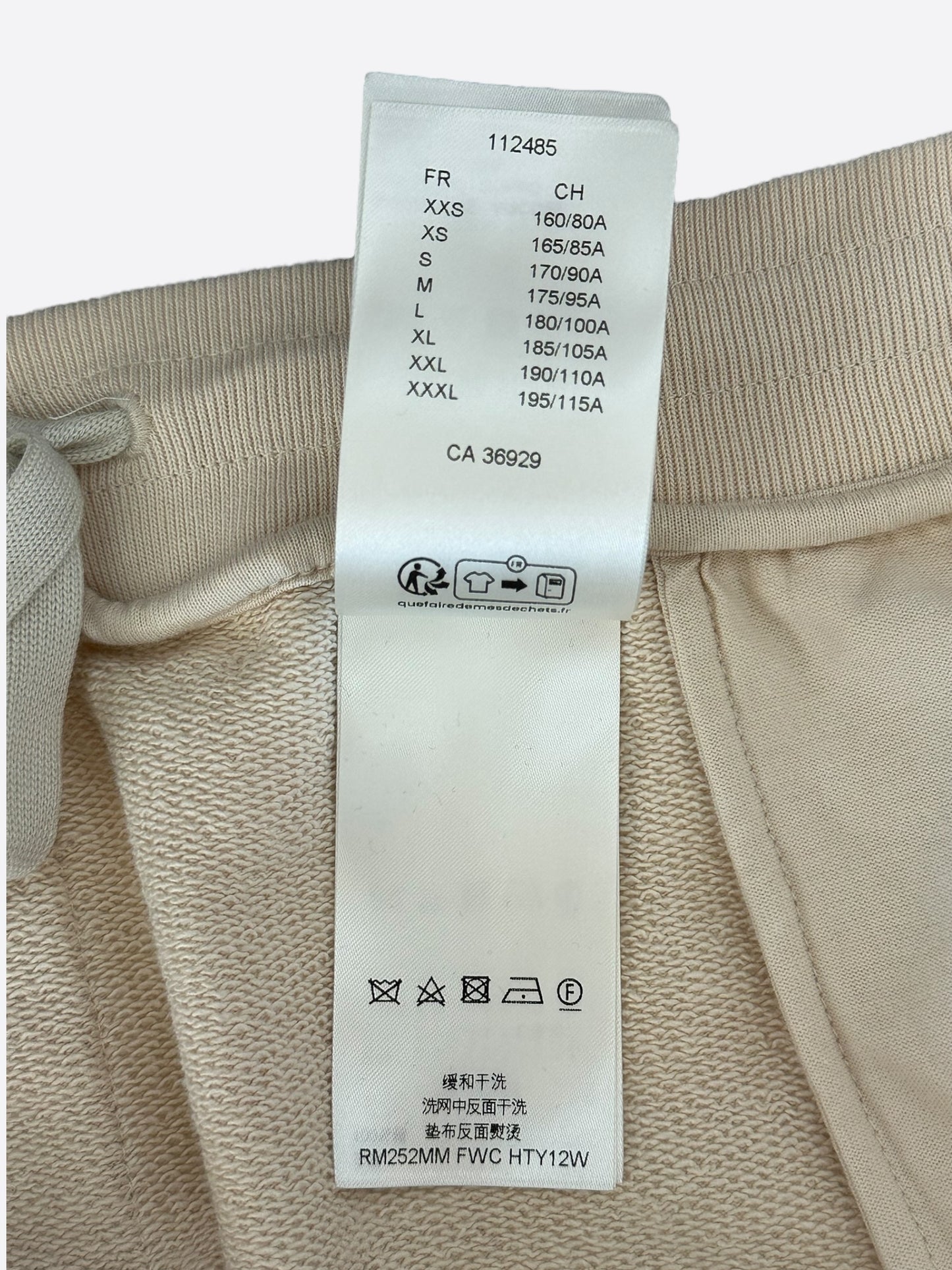 Louis Vuitton Beige & White Logo Shorts