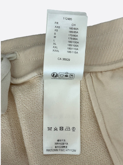 Louis Vuitton Beige & White Logo Shorts