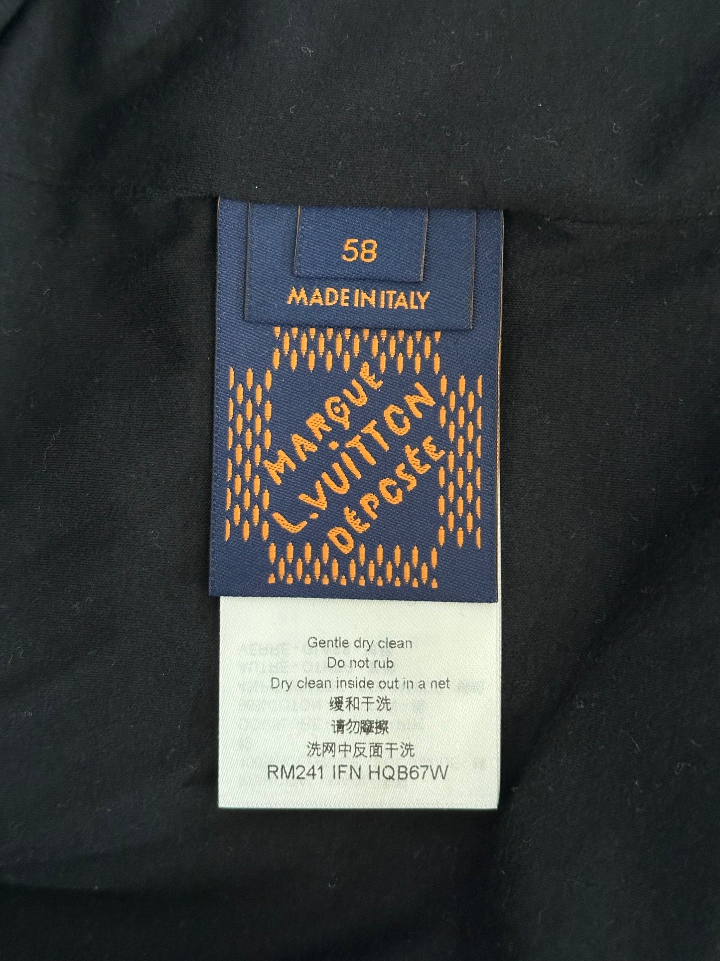 Louis Vuitton Black & Blue Damier Windbreaker