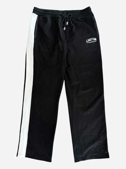 Louis Vuitton Black & White Striped Track Pants