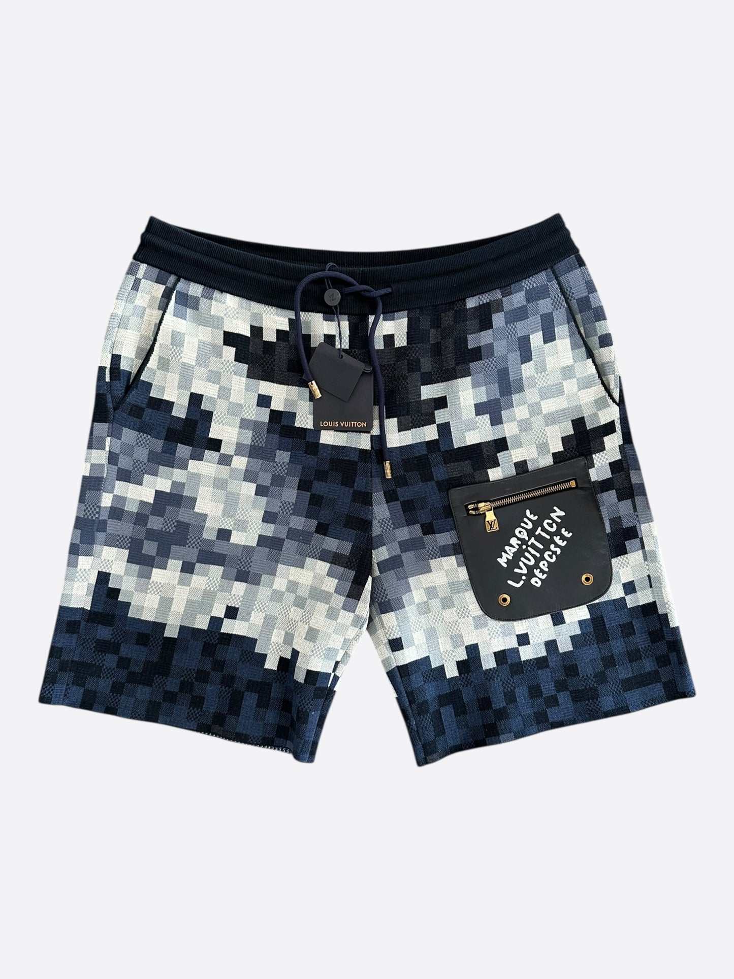 Louis Vuitton Blue Damoflage Shorts