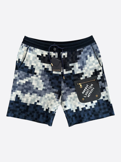Louis Vuitton Blue Damoflage Shorts