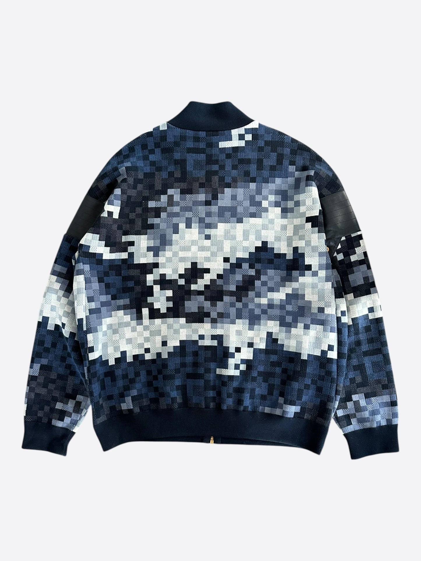 Louis Vuitton Blue Damoflage Bomber Jacket