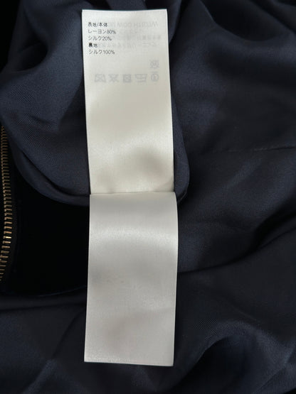 Louis Vuitton Navy Velvet Pearl Track Jacket