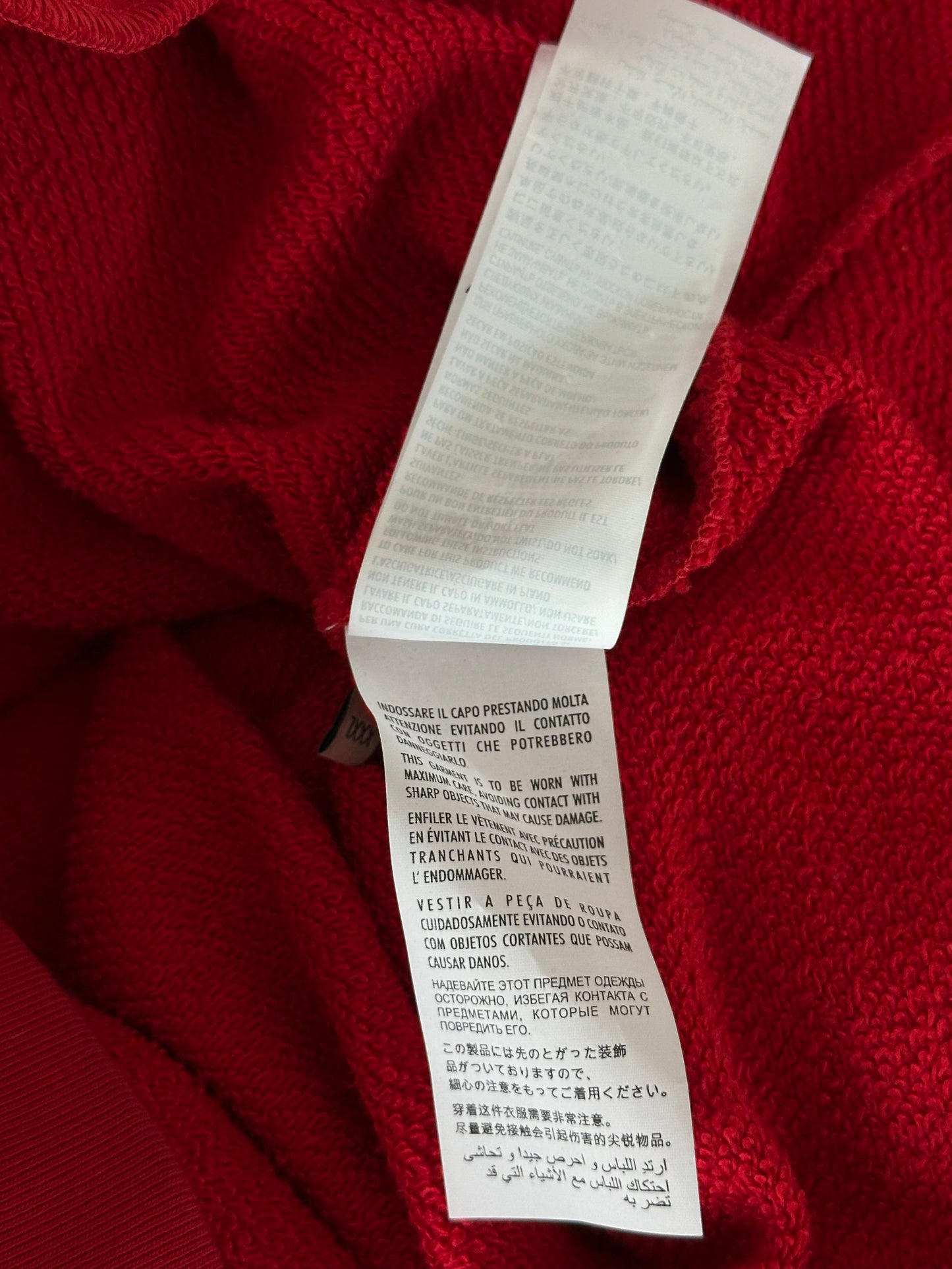 Gucci Red Dog Embroidered Hoodie