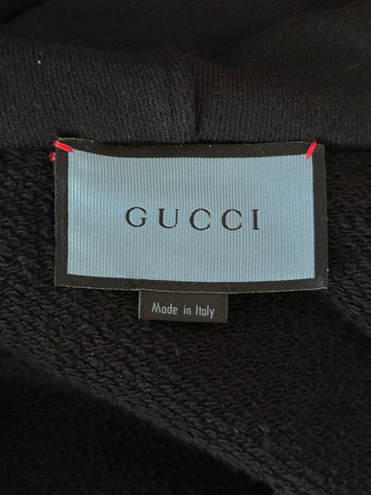 Gucci Black Sequin Blind For Love Skull Zip Up Hoodie