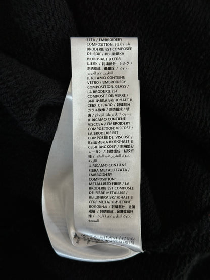 Gucci Black Sequin Blind For Love Skull Zip Up Hoodie